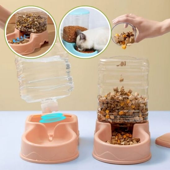 Gamelle-automatique-chat-rose