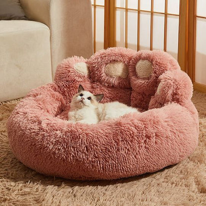 Coussin-pour-chat-rose | PeluchOurs™ - Royaume Des Chats