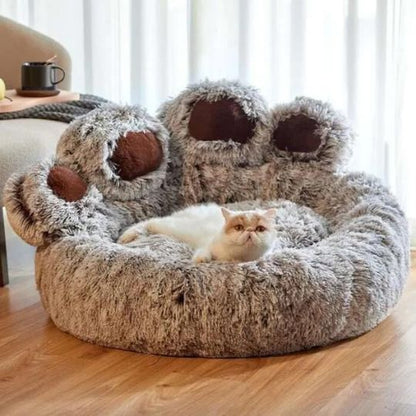 Coussin-pour-chat-brune | PeluchOurs™ - Royaume Des Chats