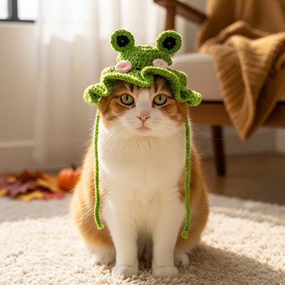 Déguisement pour chat vert