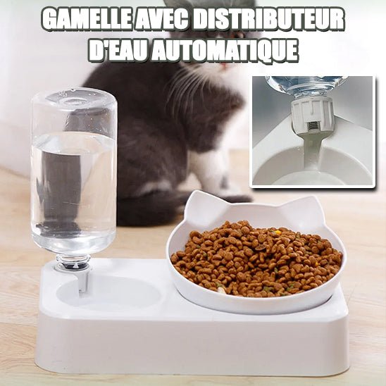 Gamelle pour Chat - 2 en 1 - Royaume Des Chats