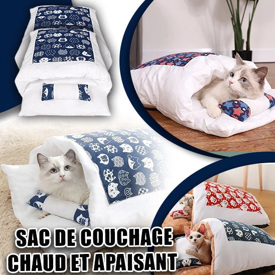 Sac de couchage pour chat | CozyCat™ - Royaume Des Chats